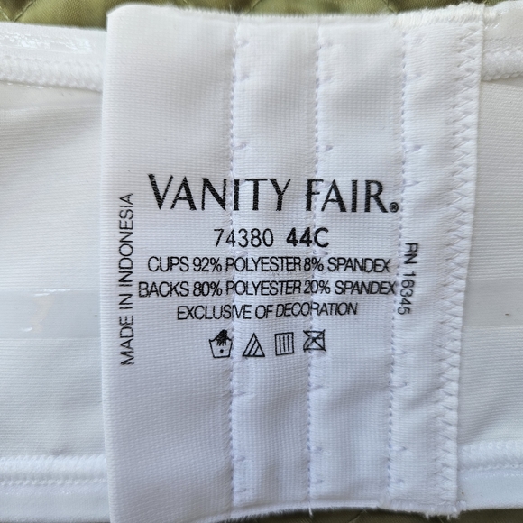 Vanity Fair White Strapless Bra - Picture 7 of 8